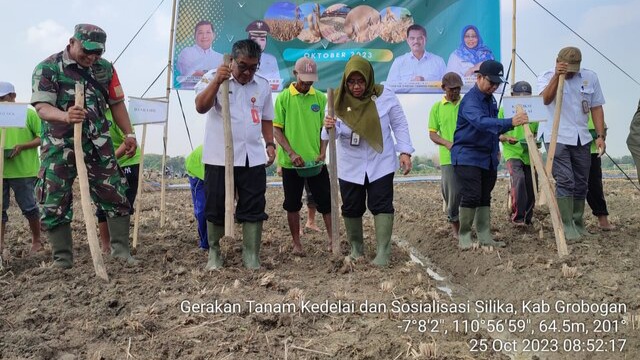 Grobogan Semangat Meningkatkan Produksi Kedelai Nasional