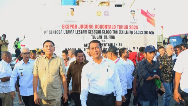 Lepas Ekspor Jagung Gorontalo ke Filipina, Mentan Harapkan Petani Sejahtera