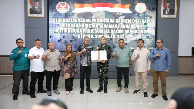 Tingkatkan Produktivitas Pangan di Sumsel, TNI-Pemprov Tanda Tangan MoU Opla Rawa